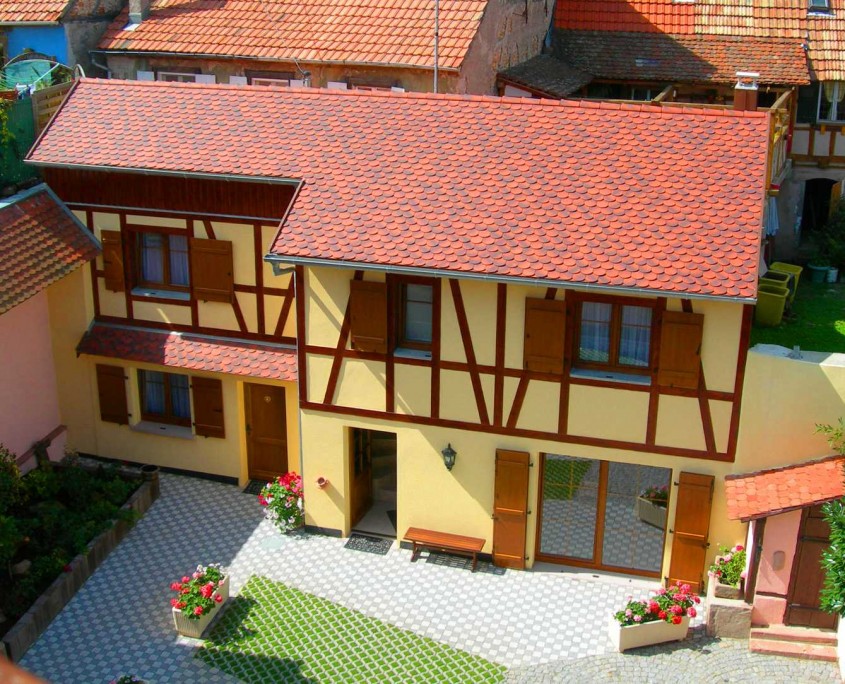 Le Clos du raisins : vue aérienne