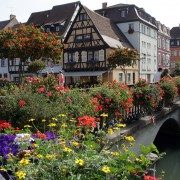 Colmar, Alsace en région Grand Est : quartier de la poissonnerie