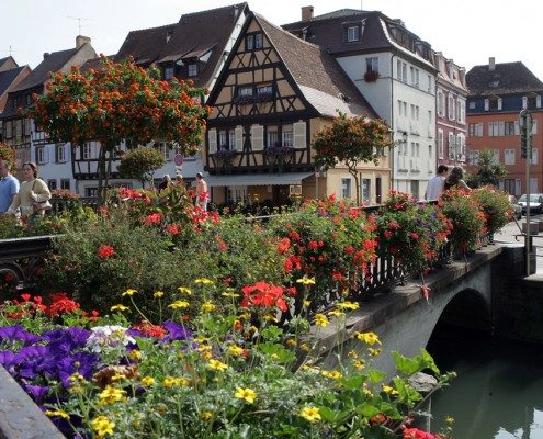 Colmar, Alsace en région Grand Est : quartier de la poissonnerie