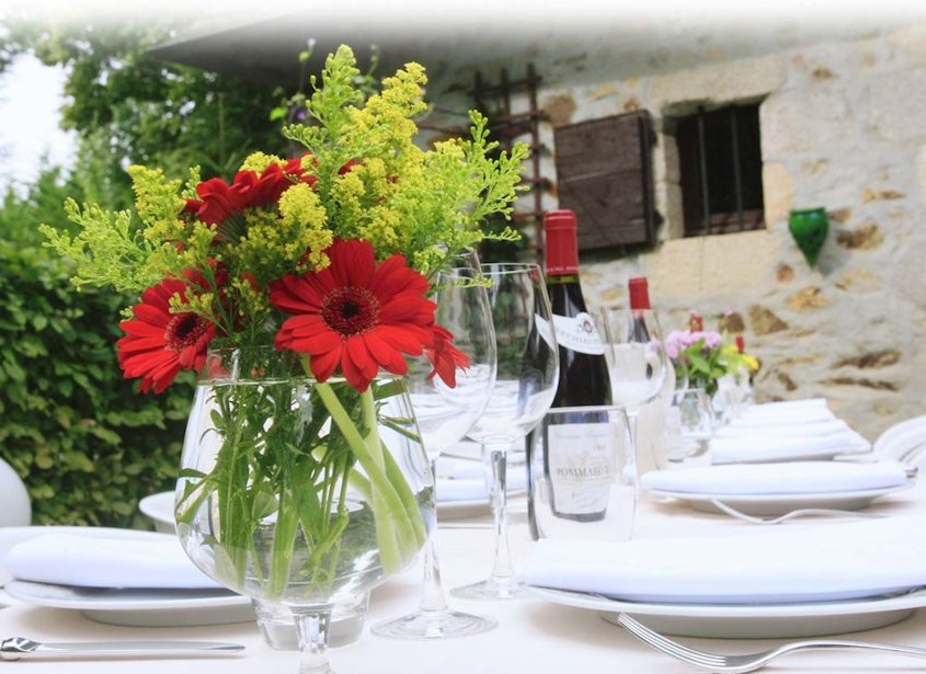 La Belle Epoque, chambres d'hôtes à Sansac de Marmiesse : table d'hôtes