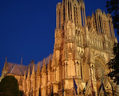 cathédrale de Reims en région Grand Est