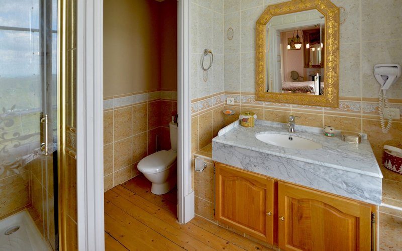 Domaine De Gaudon, Ceilloux : salle de bain la Licorne