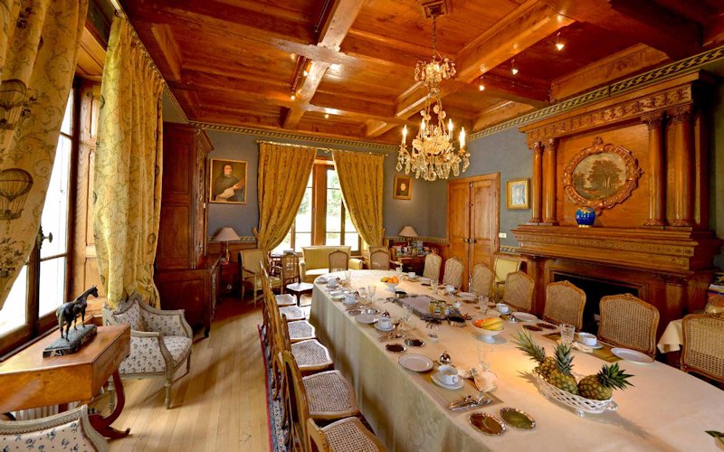 Domaine De Gaudon, Ceilloux : salle de petit déjeuner