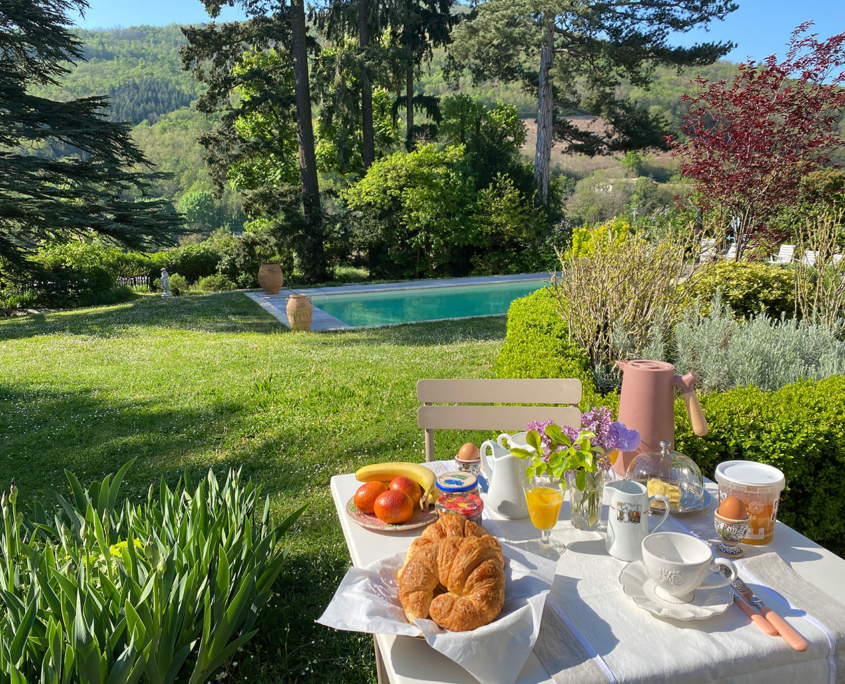 Petit déjeuner au Château des Janroux, Juliénas